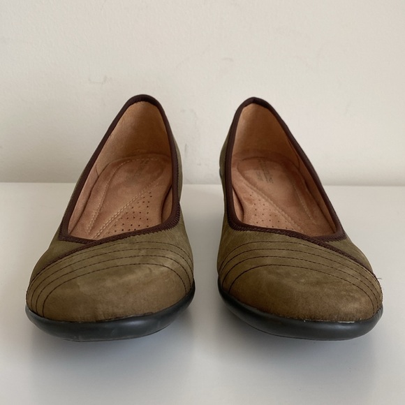 Naturalizer Novel Leather Slip-on Low Wedge Loafers Women's Size 7M N5 Comfort - Picture 5 of 16